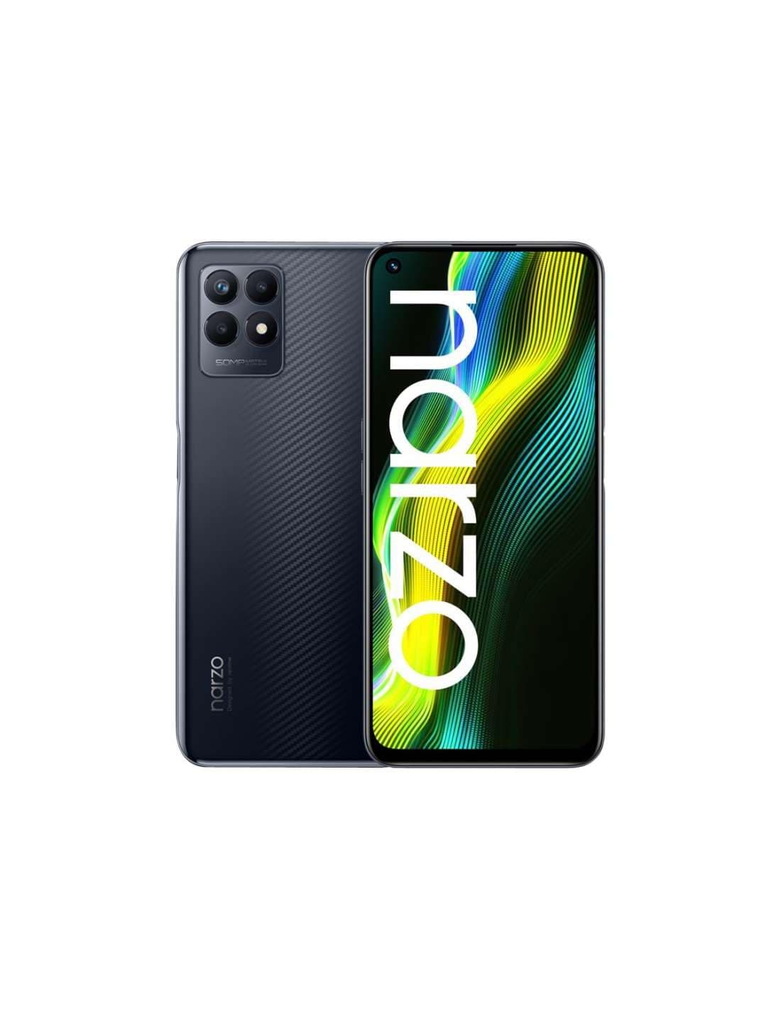 Realme Narzo 50 Dual-Sim 128GB ROM + 4GB RAM (GSM only | No CDMA) Factory Unlocked 4G/LTE SmartPhone (Jet Black) - International Version