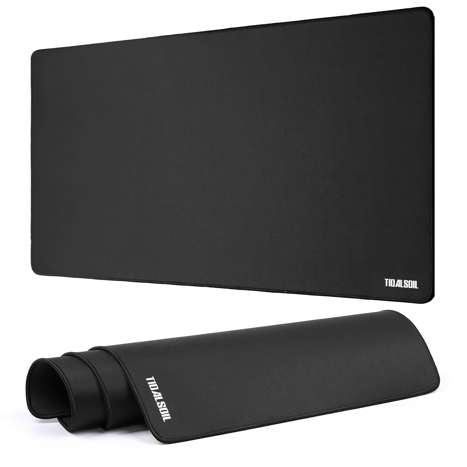 قاعدة ماوس كبيرة بسطح أملس مناسبة للوحة المفاتيح والماوس والمكتب والألعاب والعمل من تيدالسويل (أسود، 90 × 40 سم)