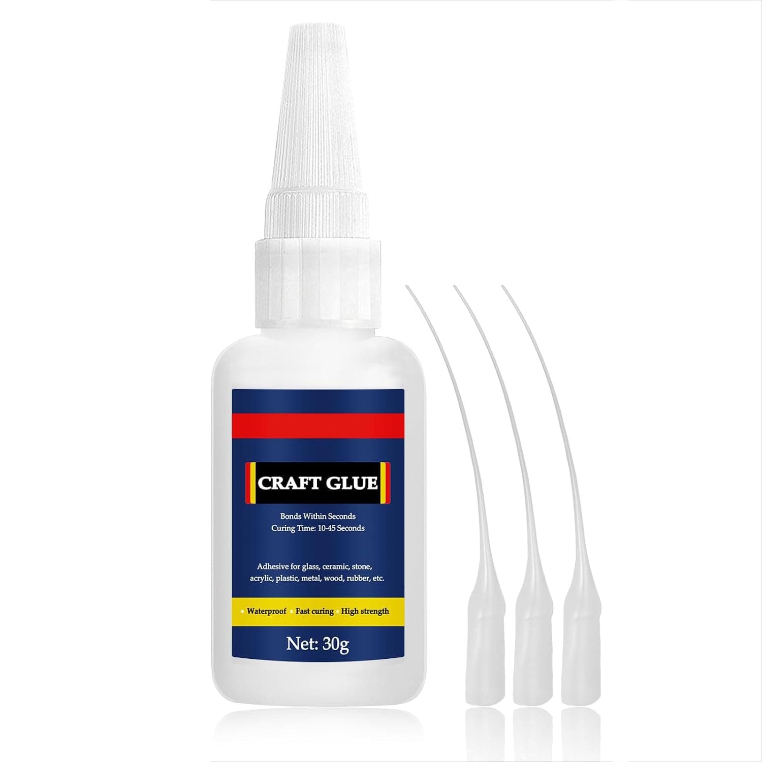Craft Glue, Super Glue for Ceramic Repair, Model Adhesive for Crafts, Model, Toy, Ceramic, Stone, Glass, Jewelry and DIY, with Anti-Clog Cap (Craft Glue, 30 Grams * 1 Pack)