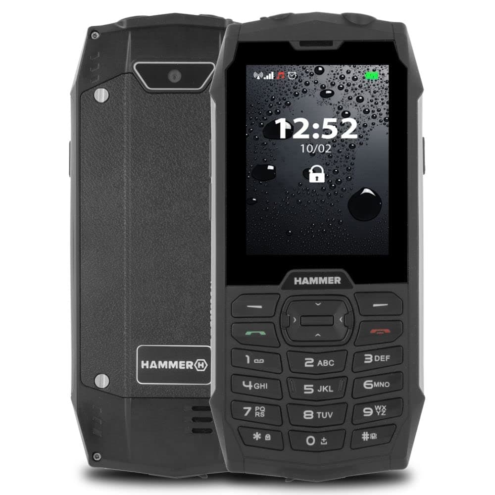 Hammer 4 Plus Dual SIM 128MB ROM + 64MB RAM (GSM Only | No CDMA) Factory Unlocked 3G Cell-Phone (Black) - International Version
