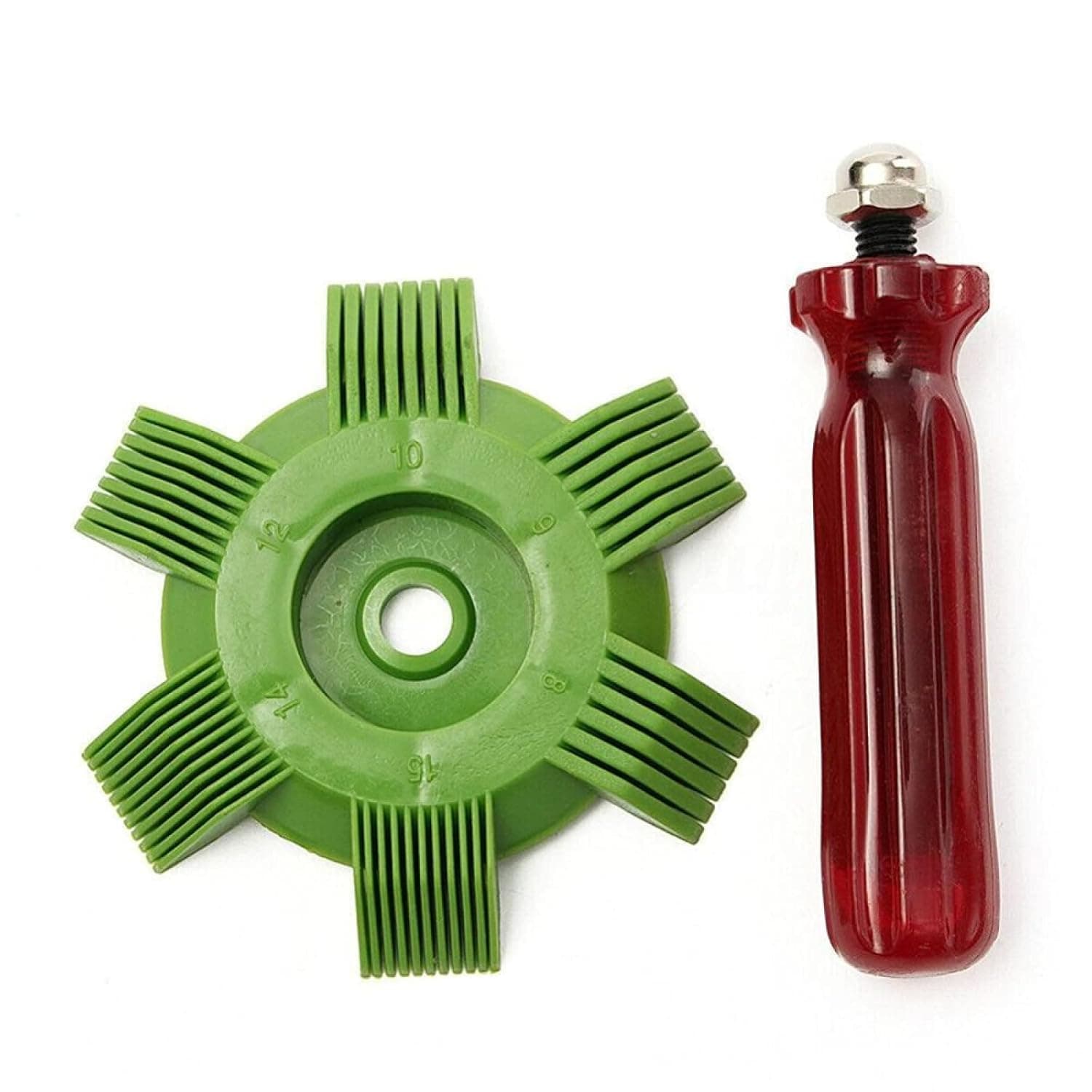 Air Conditioner Condenser Fin Comb, Fin Cleaning Brush Air Conditioner Fin Cleaner Refrigerator Coil Cleaning Whisk Brush Metal Fin Evaporator Radiator Repair Tool， dryer vent cleaner kit-Package A