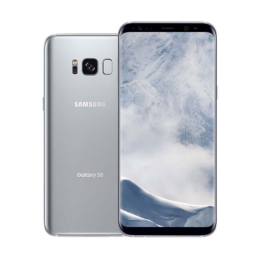 SAMSUNG Galaxy S8 64GB Sm G950F Factory Unlocked 4G LTE Smartphone International Version (Arctic Silver)