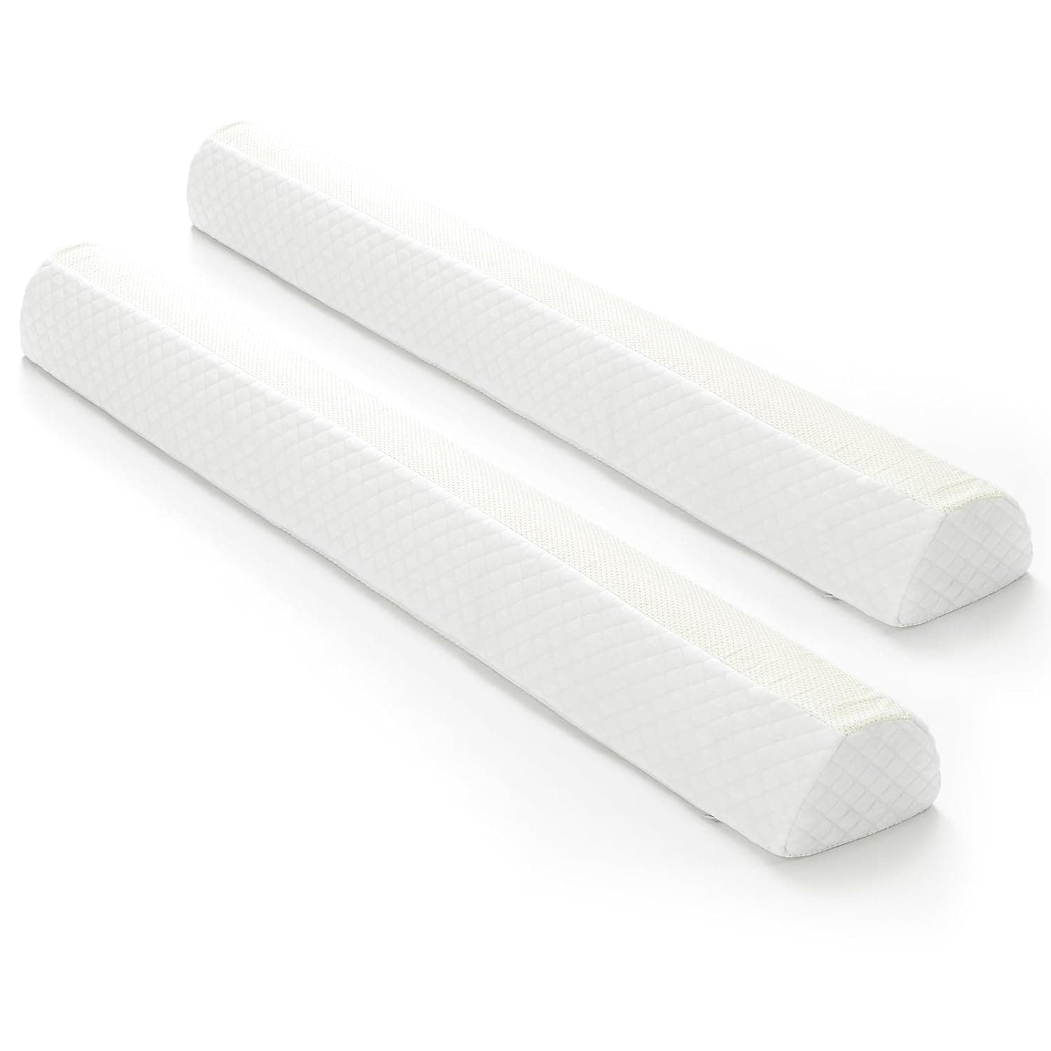Shinnwa Toddler Bed Rail Bumpers [2 Pack] Memory Foam Bedside Rail Guard for Toddlers & Kids & Baby | Safety Sleep Long Pillow Pads with Non-Slip Machine Washable Cover