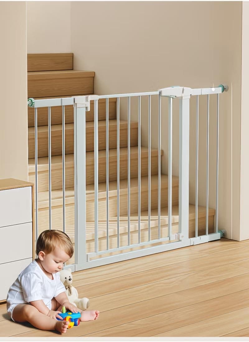 Automatic Closing Safety Baby Door, Baby Gate for Stairs, Toddler Safety Essentials for The House, Maximum Suitable For 138 cm,Including 7cm, 7cm, 14cm，28cm Extension Rack Auto Close Gate for Doorways
