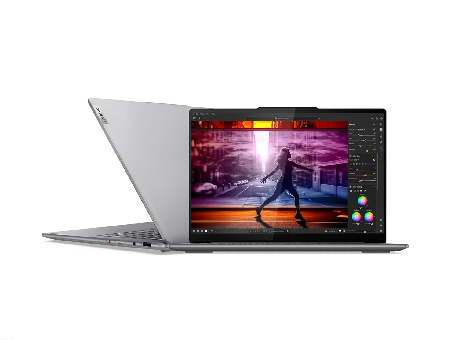 Lenovo Yoga Slim 7 14IMH9 Laptop (UAE Version), Intel Core Ultra 5 125H, 14"WUXGA OLED Display, 16GB RAM, 1TB SSD, Intel Arc Graphics, Win11, Luna Grey, [83CV00FNAX] + 2Y Premium Care