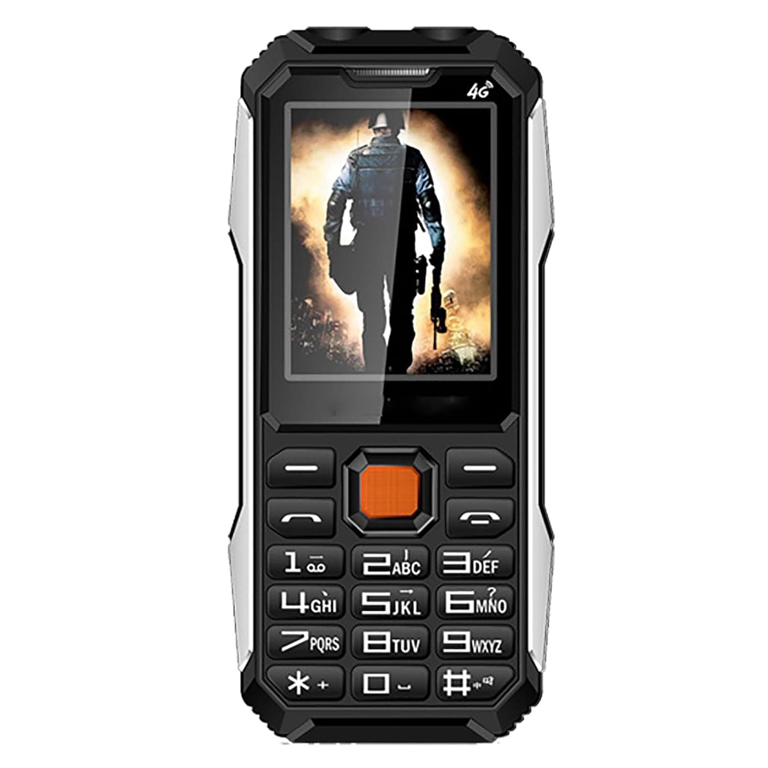 Unlocked Seniors Cell Phone, Seniors Cell Phones Dual SIM Dual Standby, with 2.4in HD Screen, 6800Mah+Strong Flashlight, Supports SOS Button + 9 Groups Family Numbers Can Be Set,Black