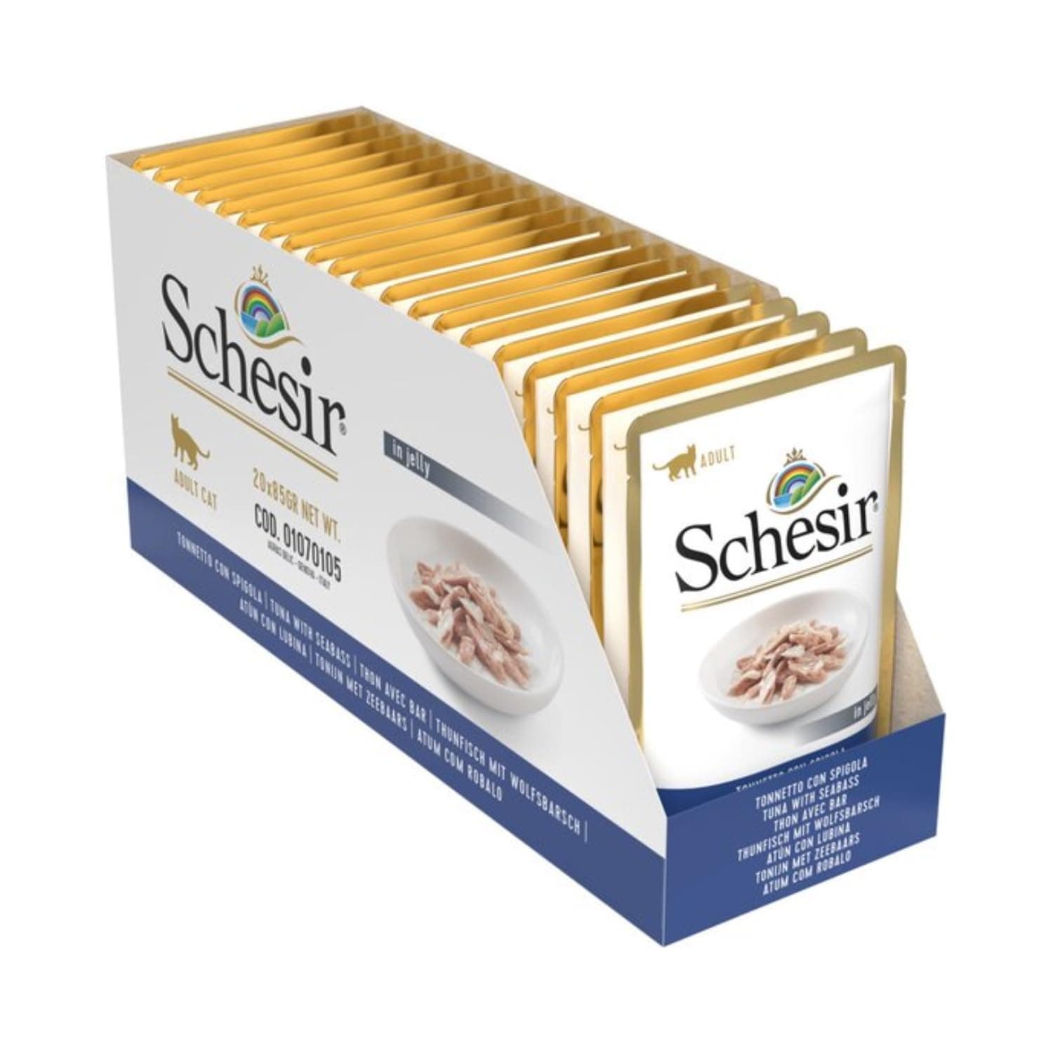 Schesir Tuna with Seabass Cat Wet Food 20 x 85 g
