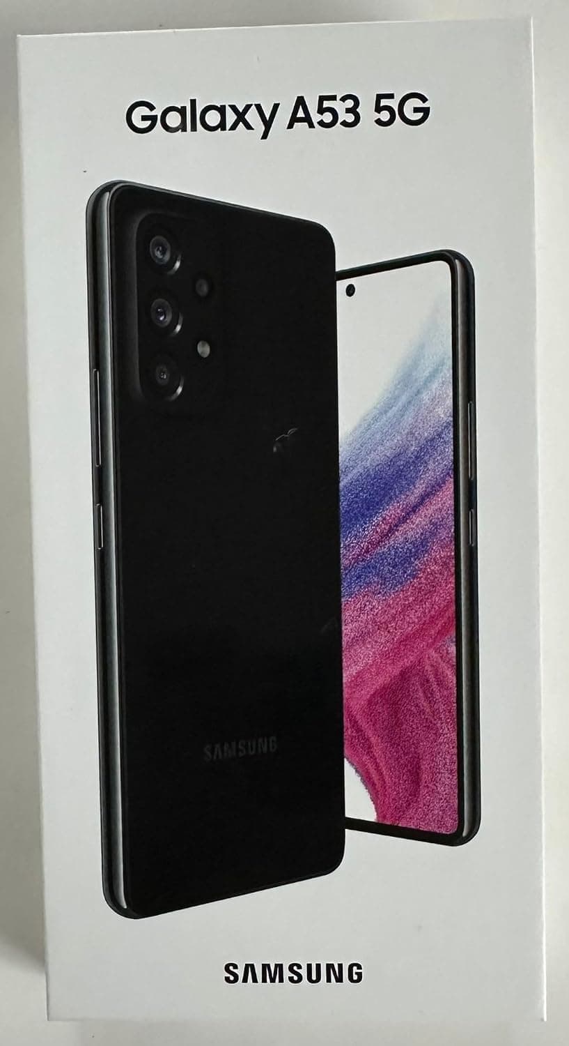 Samsung Galaxy A53 5G DUAL SIM 128GB ROM + 6GB RAM (GSM only | No CDMA) Factory Unlocked 5G Smartphone (Awesome Black) - International Version