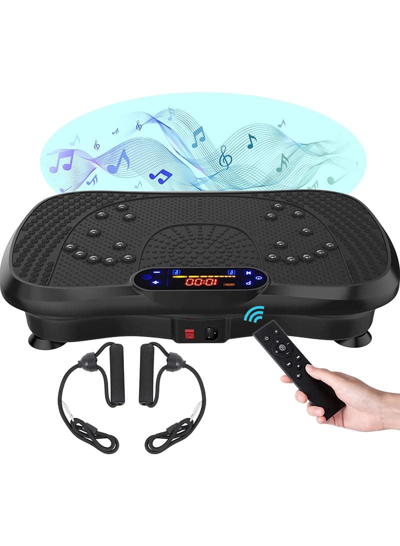 ETLIFE Vibration Plate Exercise Machine Whole Body Workout Vibrate Fitness Platform Lymphatic Drainage Machine for Shaping Toning Wellness Home Gyms Workout