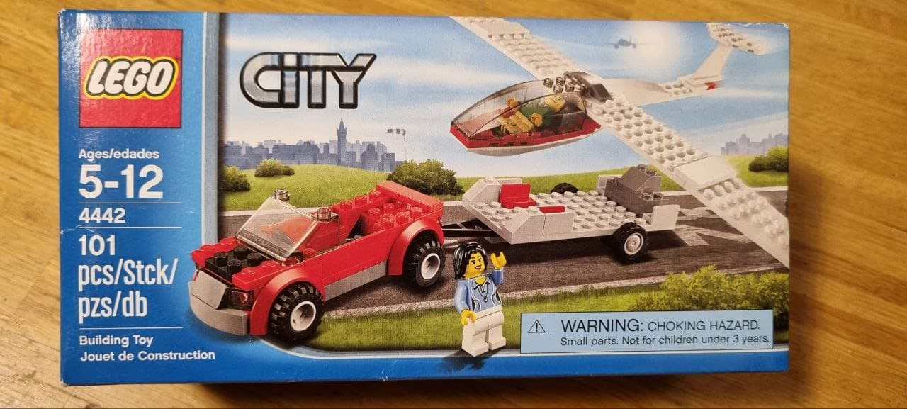 Lego City Glider With Car Unisex Multi-Color Plastic Construction Kit 4442