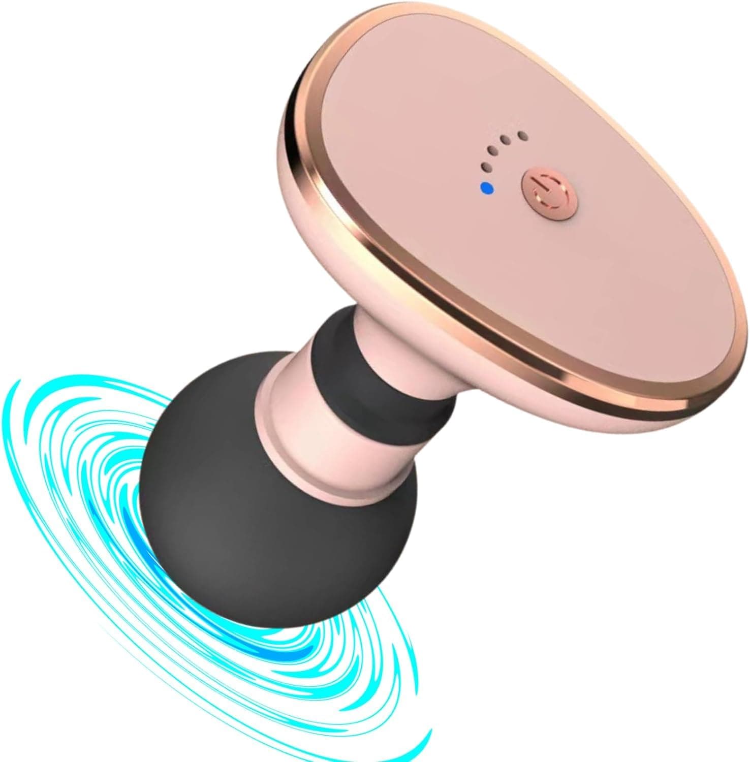 Mini Massage Gun, Muscle Massager Gun Deep Tissue Relief, Pocket Quiet Portable Percussion Neck Back Massagers for Athletes, Small Travel Relief Handheld Fascial Massager Gift (Pink)