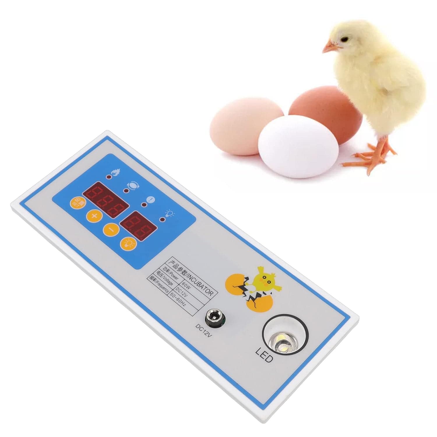 Temperature Humidity Controller Thermostat, Regulator Humidistat Cooling Heating Humidifier Dehumidifier Switch for Incubator Greenhouse