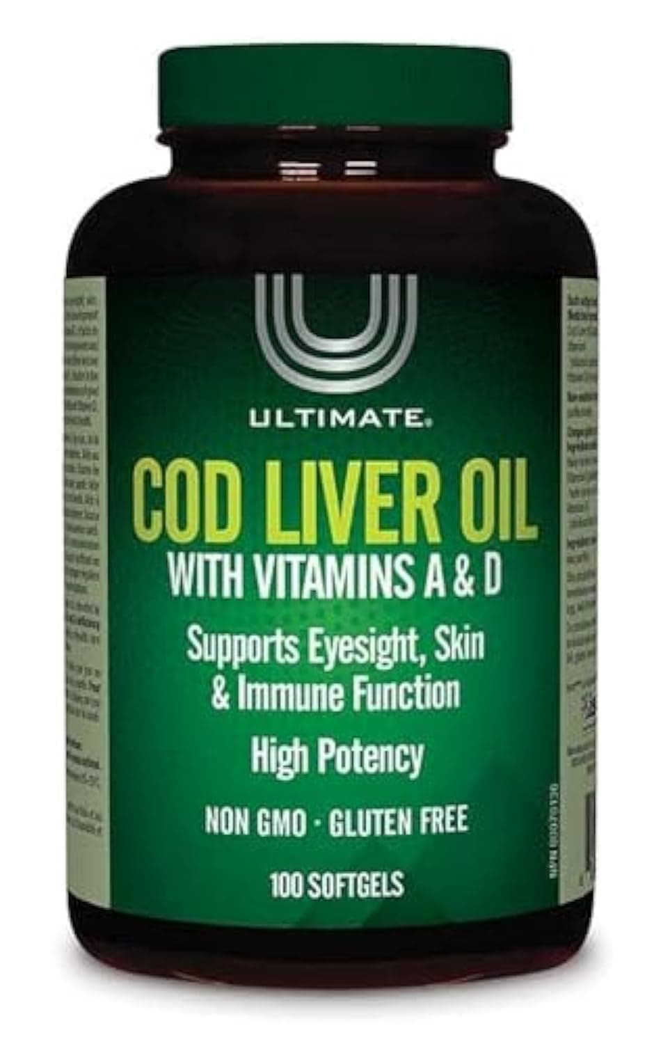 ULTIMATE Cod Liver Oil With Vit. A&D Supports Eye Sight | Eye Sight Improvement Liver Oil