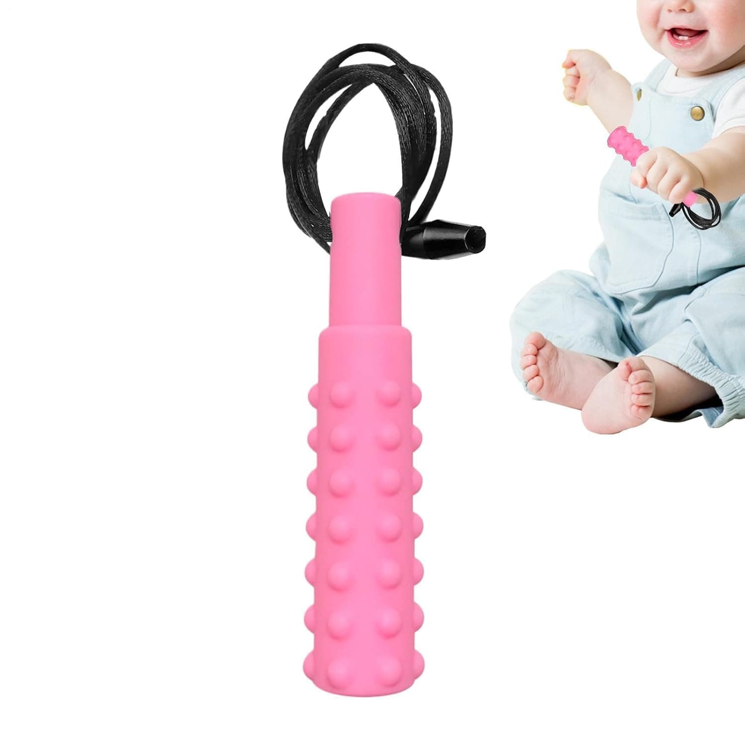 Chewy Necklace Sensory Silicone Safe Chew Bite Resistant Portable | Sensory Chewing Necklaces for Kids Teens Children Family