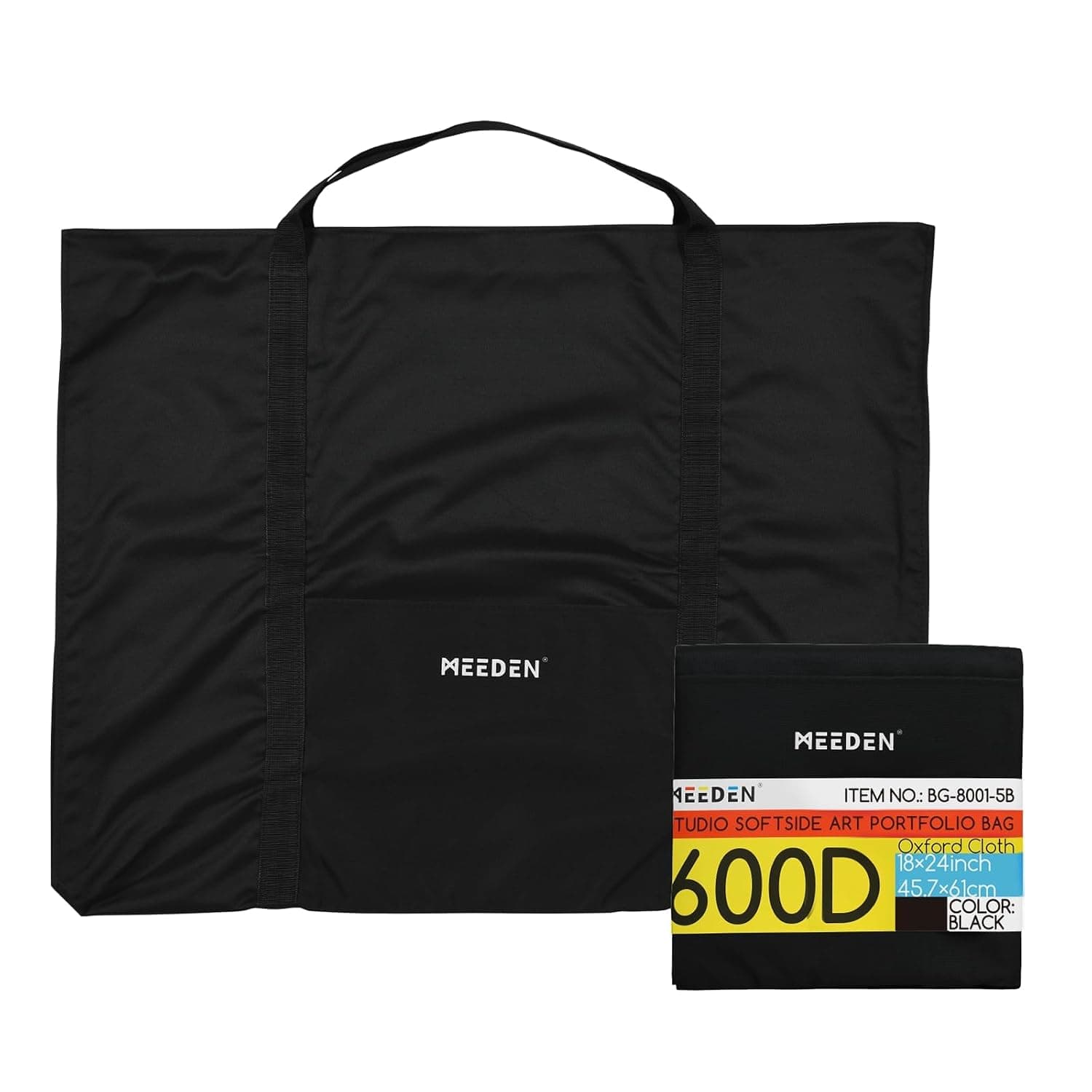 MEEDEN A2 Art Portfolio Case 45 X 60 CM, Waterproof Light Weight Art Portfolio Bag with Shoulder Strap, for Artwork, Poster, Sketch Drawing, Canvas, Photography, Solar Panel Storage