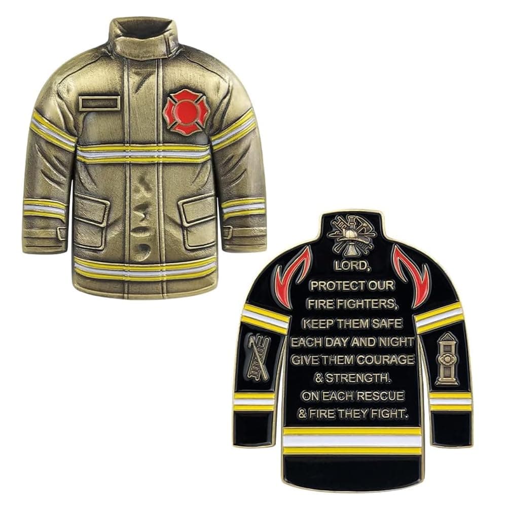 Firefighters Challenge Coin Rescue Uniform Coin Firefighter Coins Collection