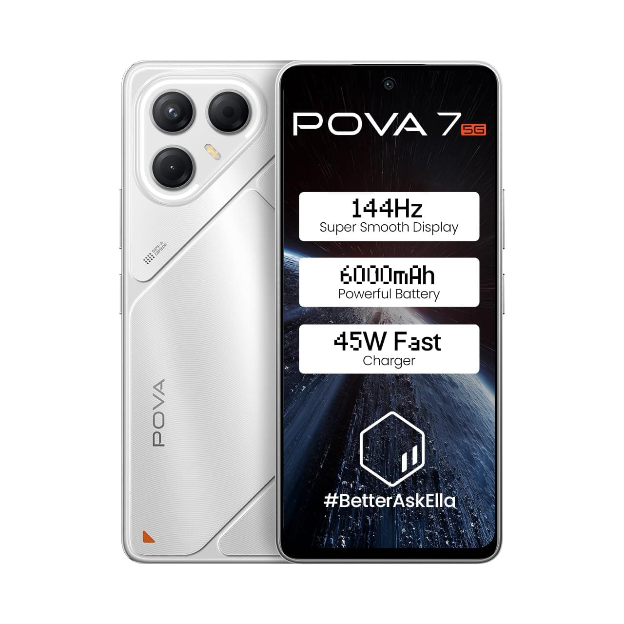 تكنو هاتف ذكي بوفا 7 الجيل الخامس 5G، ذاكرة تخزين 256GB، ذاكرة RAM 8GB، فضي ماجيك، اصدار الشرق الاوسط