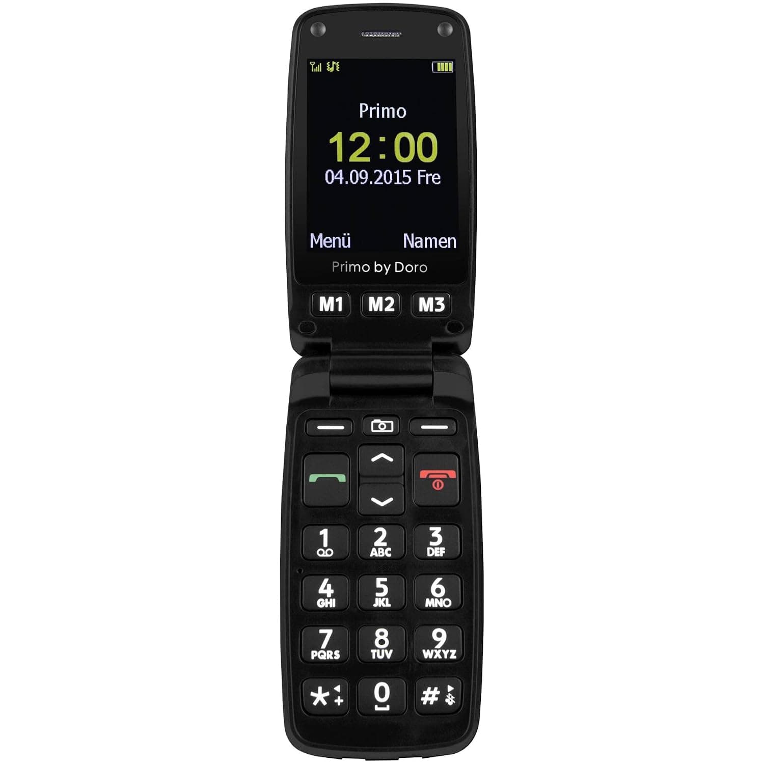 Doro Primo 406 Single-SIM (GSM Only | No CDMA) Factory Unlocked 2G Cellphone (Black) - International Version