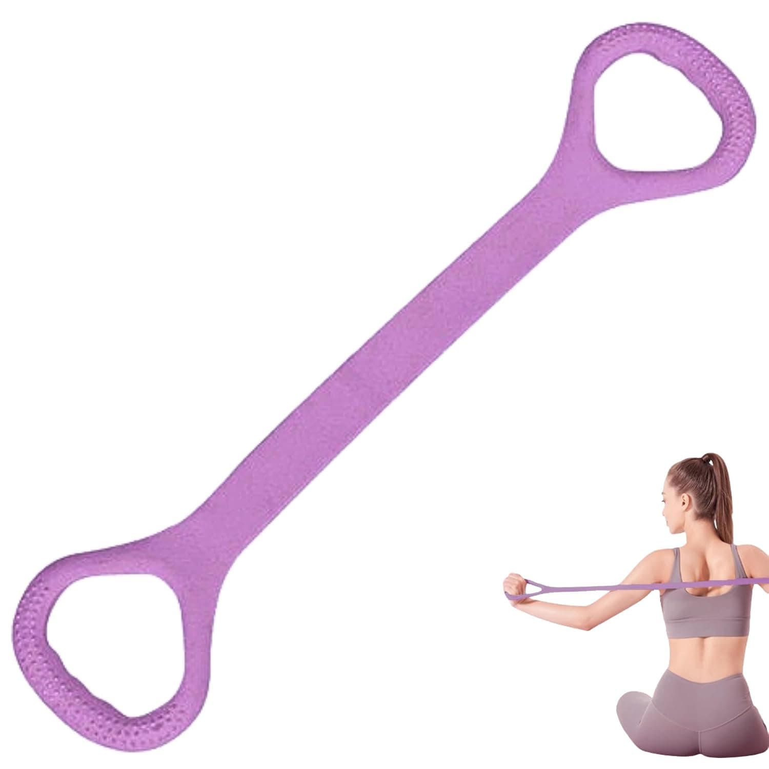 Bukela Resistance Band,Arm Back Shoulder Exercise Elastic Rope,Stretch Fitness Band for Yoga Pilates Stretching Elasticity Arm Back Chest,Resistance Band Elastic Exercise Equipment