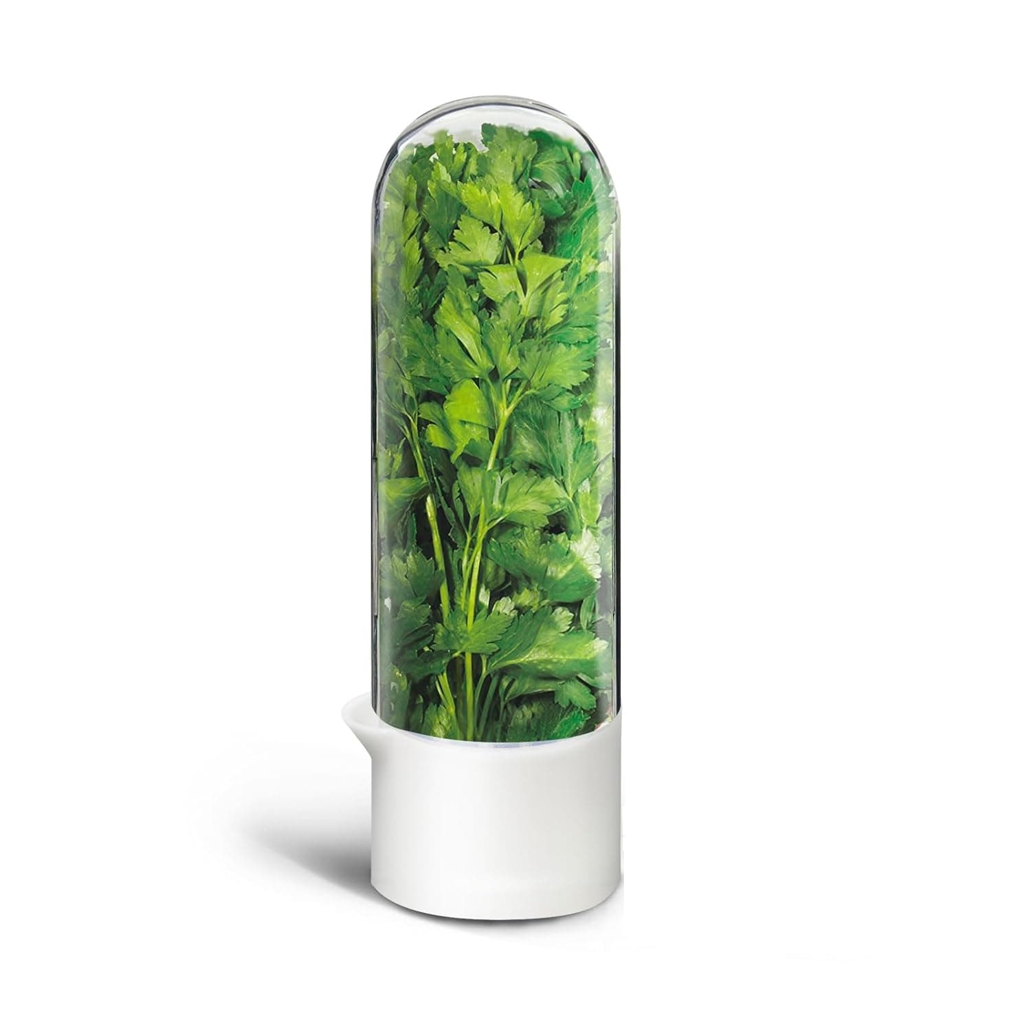 حافظة أعشاب للثلاجة من يو إي أو زد، مصنوعة من البلاستيك، قطعة واحدة، حجم مناسب للكزبرة والنعناع