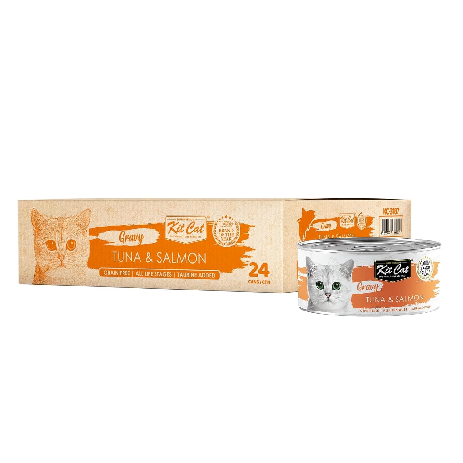 Kit Cat Gravy Tuna & Salmon 70g Pack of 24