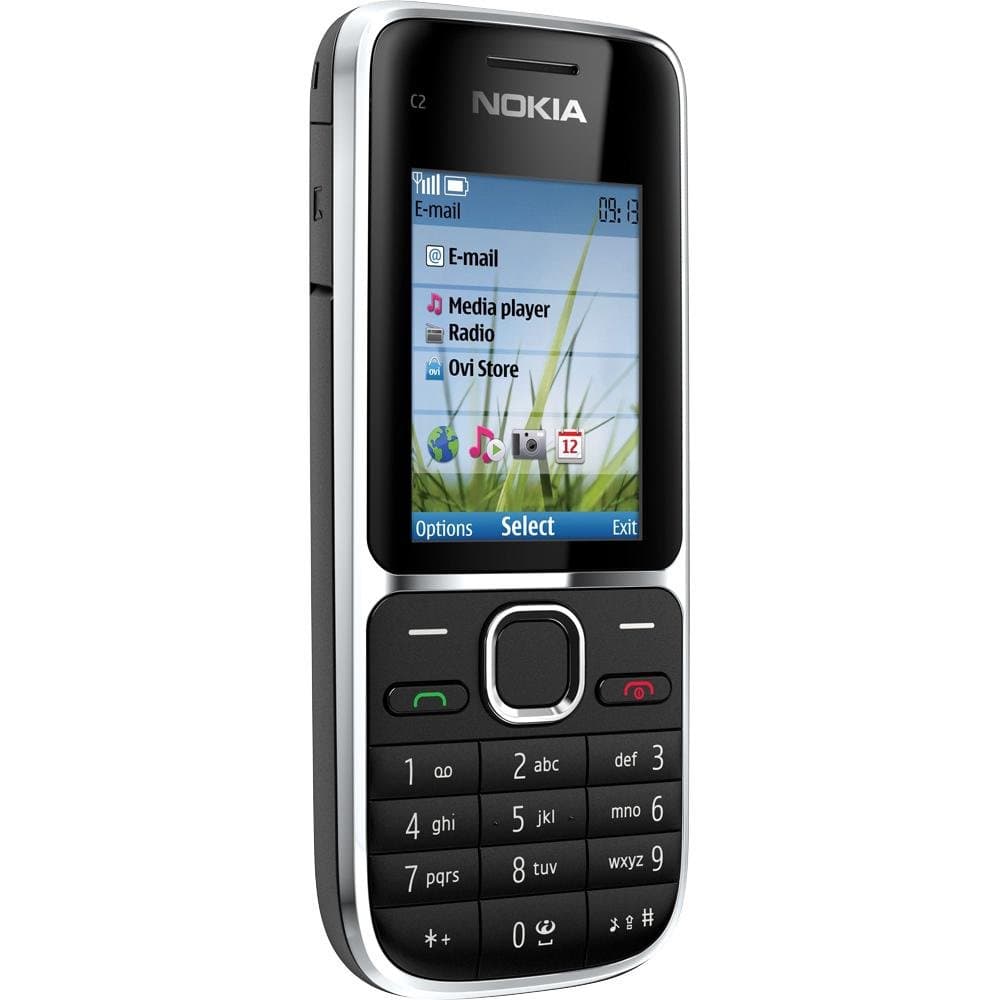 Nokia c2-01 Single-SIM Factory Unlocked 3G Cellphone (Black) - International Version