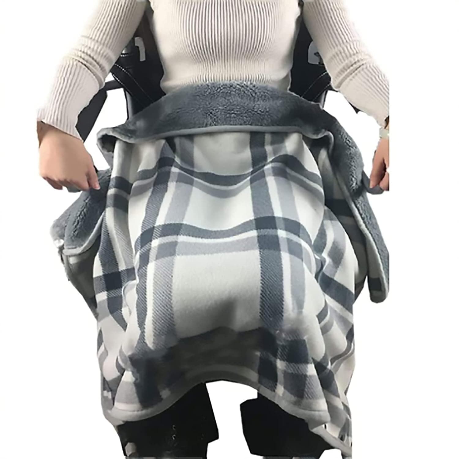 Wheelchair warmer cover blanket, knee blanket for heating old man shawl versatile blanket coat cosy warm covers leg and lower body