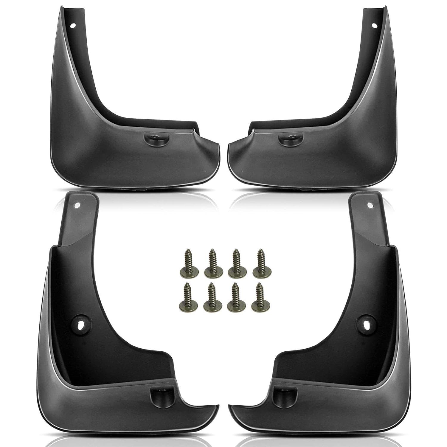 YHTAUTO Mud Flaps Splash Guards Replacement for Toyota Camry 2002-2006, Not Fit Se Sportive Model, Mudguards Mudflaps Accessories for Cars Wheel Protector with Hardware Kit, Front & Rear 4Pcs Set