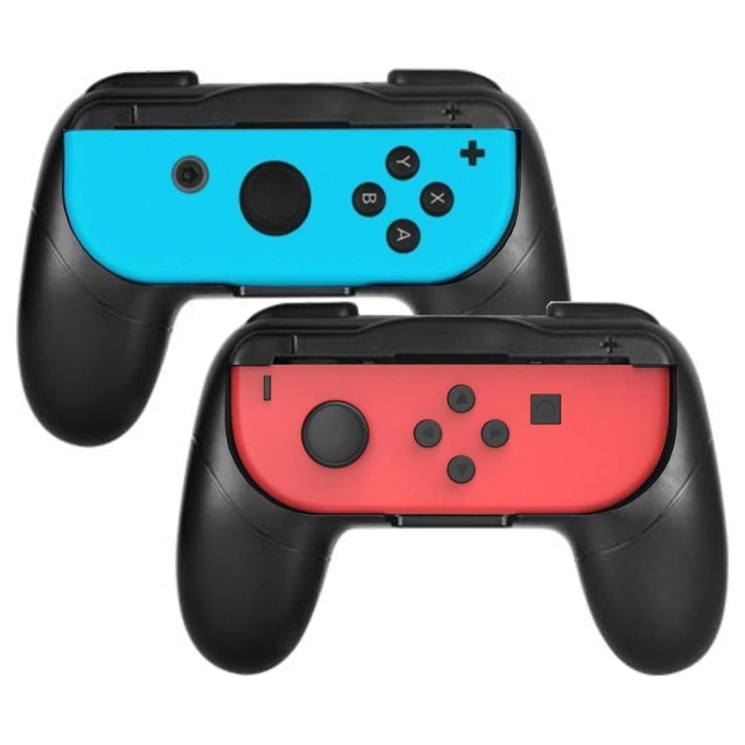 مقابض تي تيرسلي لذراع تحكم جوي كون لجهاز نينتندو سويتش من قطعتين - ملحقات العاب المحمولة باليد - مجموعة - اسود واسود USB
