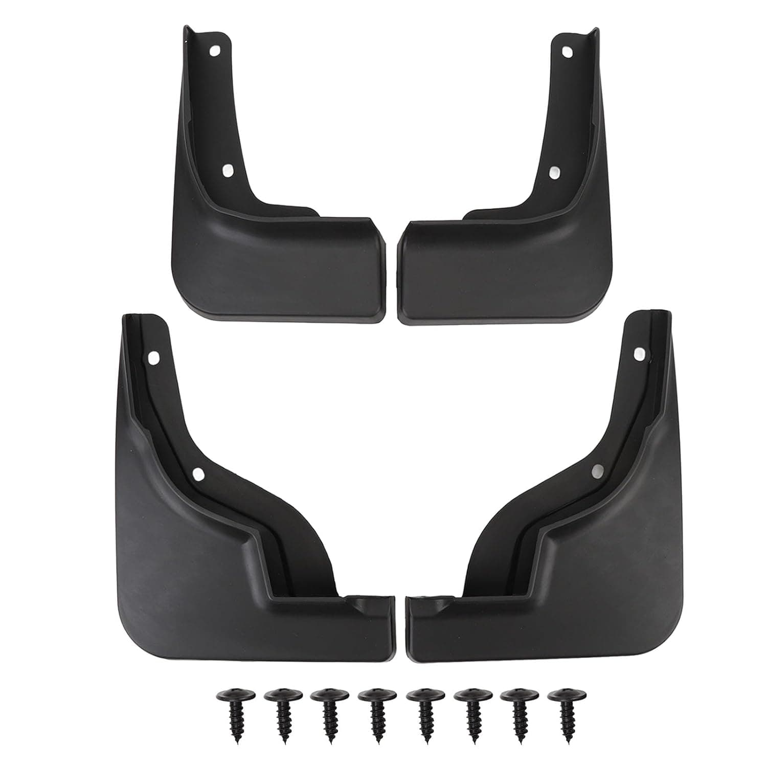 4PCS Mud Flaps for 2023-2024, Car Mudguard Splash Guards Front and Rear Set, Black, Anti Splashing, Tire Protector Mudflaps All Weather Vehicle Exterior Accessories