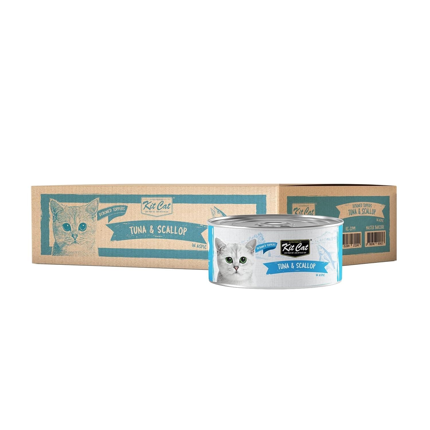Kit Cat Deboned Tuna & Scallop Toppers 80g Pack of 24