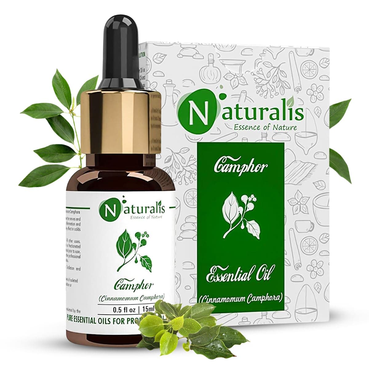 Naturalis Essence of Nature Camphor Essential Oil for Skin & Hair Care 15ml