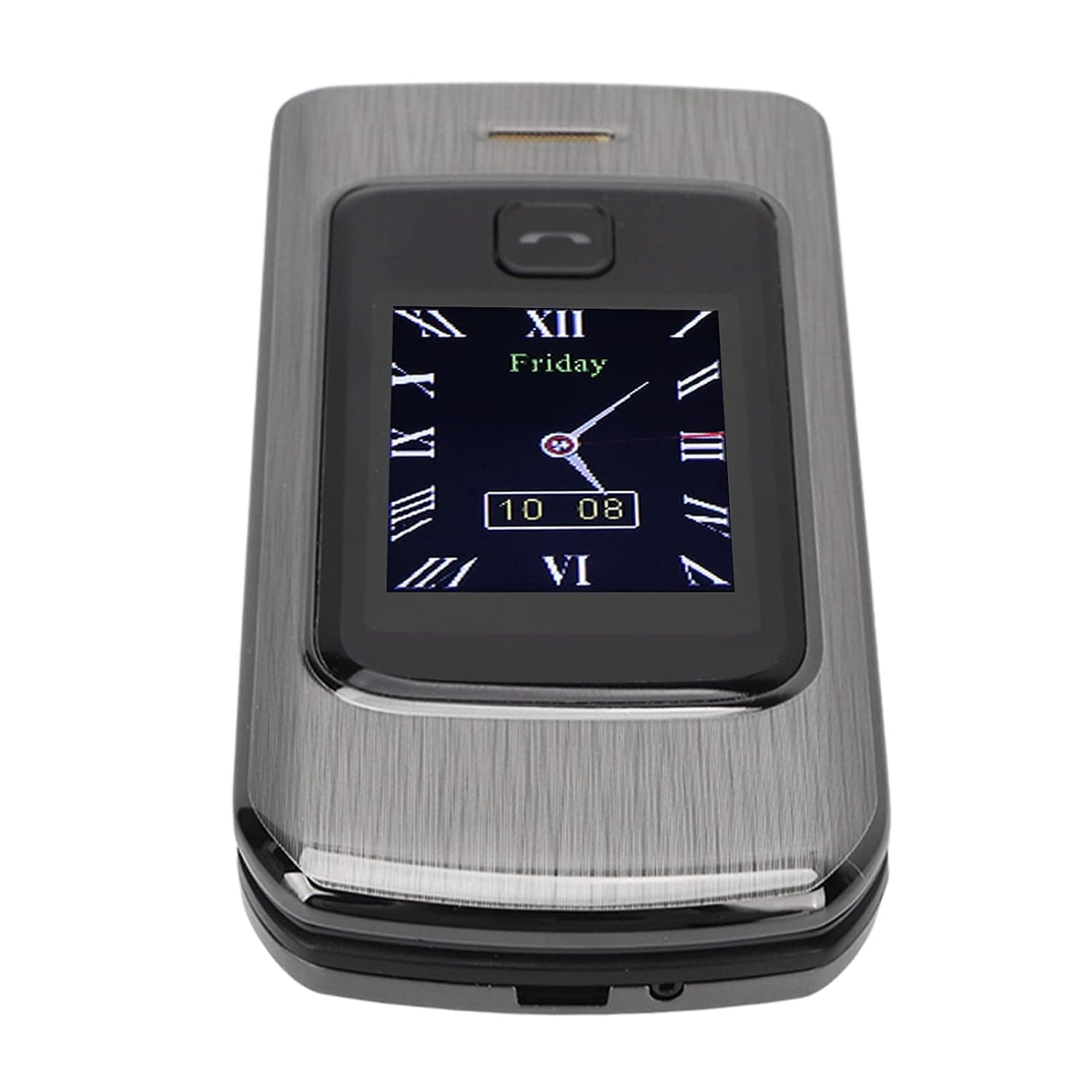 2G Unlocked Senior Flip Cell Phone, 4800mAh Big Font Dual Card Dual Standby Senior Flip Phone for Daily Life (Tarnish Color)
