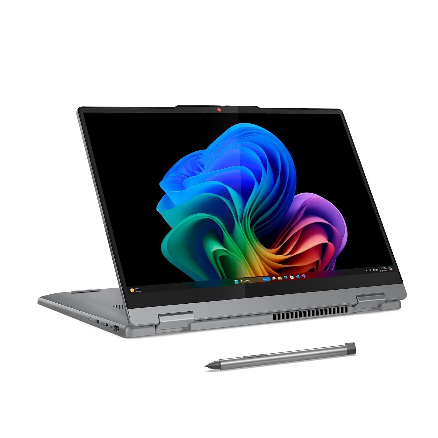 Lenovo IdeaPad 5X 2-in-1-2024 - Copilot+ PC - Extra-Long Battery Life - 14" WUXGA OLED 16:10 Touch Display - 16GB Memory - 512GB Storage - Qualcomm® Snapdragon™ X Plus - Luna Grey