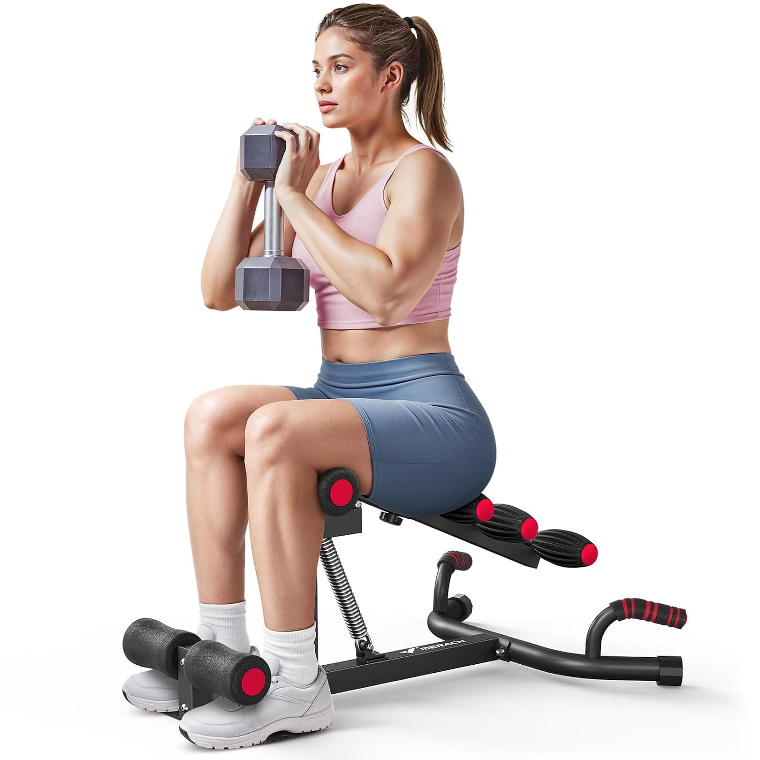 MERACH Deep Squat Machine for Women, Adjustable Glutes Trainer Machine, Core & Leg Exercise, Push Up Board Workout Equipment at Home Gym