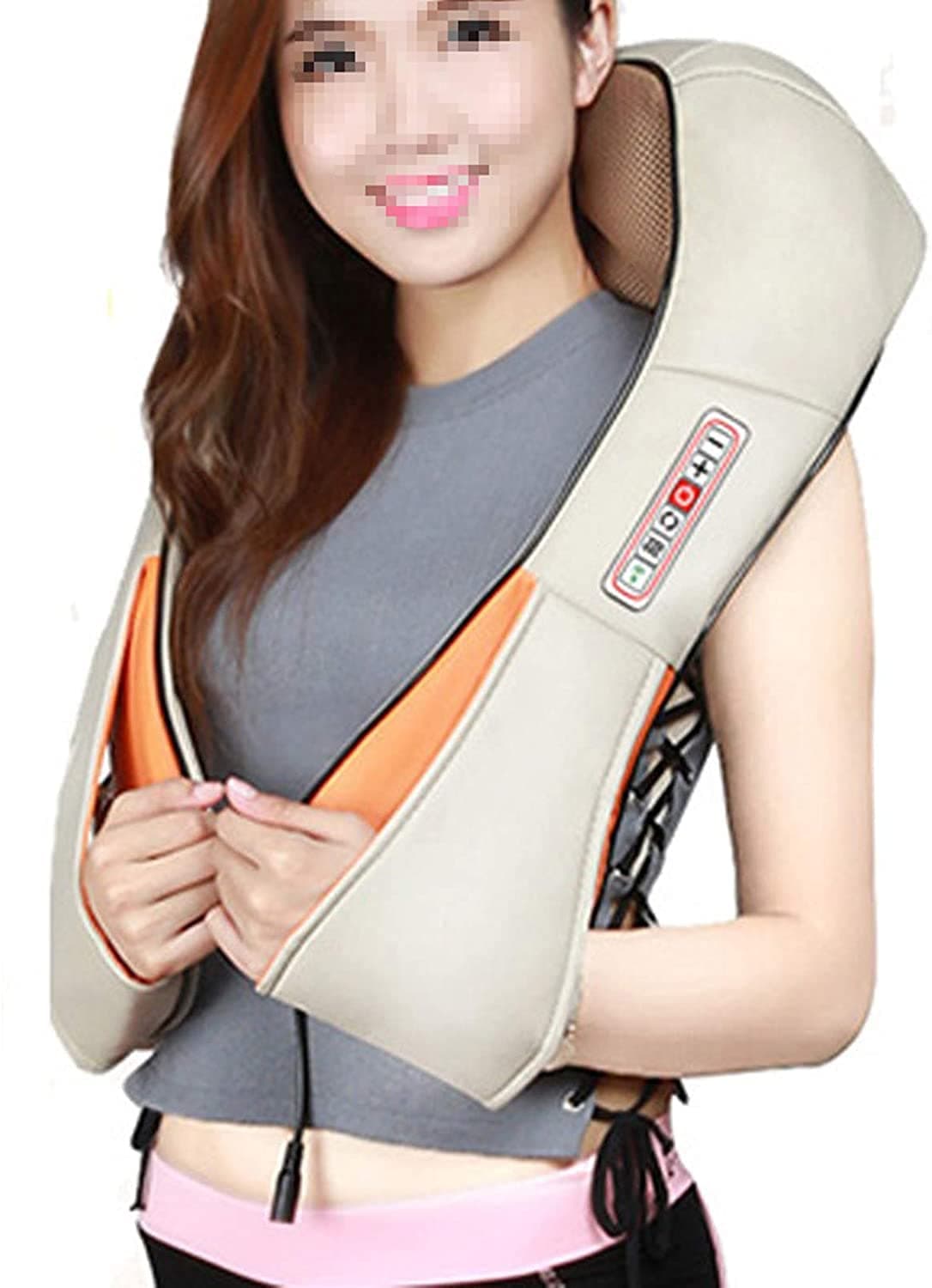 Shoulder Massager with Heat, Massage Shawl, Neck and Shoulder Massager, Back Pillow for Lower Back Pain Sore Muscle Relief, Relaxation Gifts LATT-LIV