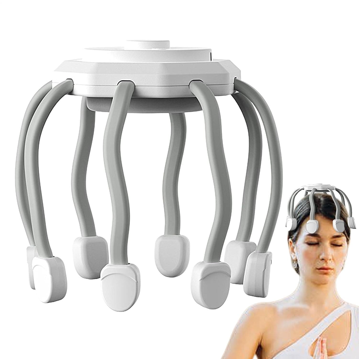 Electric Scalp Massager Head Massager, Electric 10 Vibrating Contacts Head