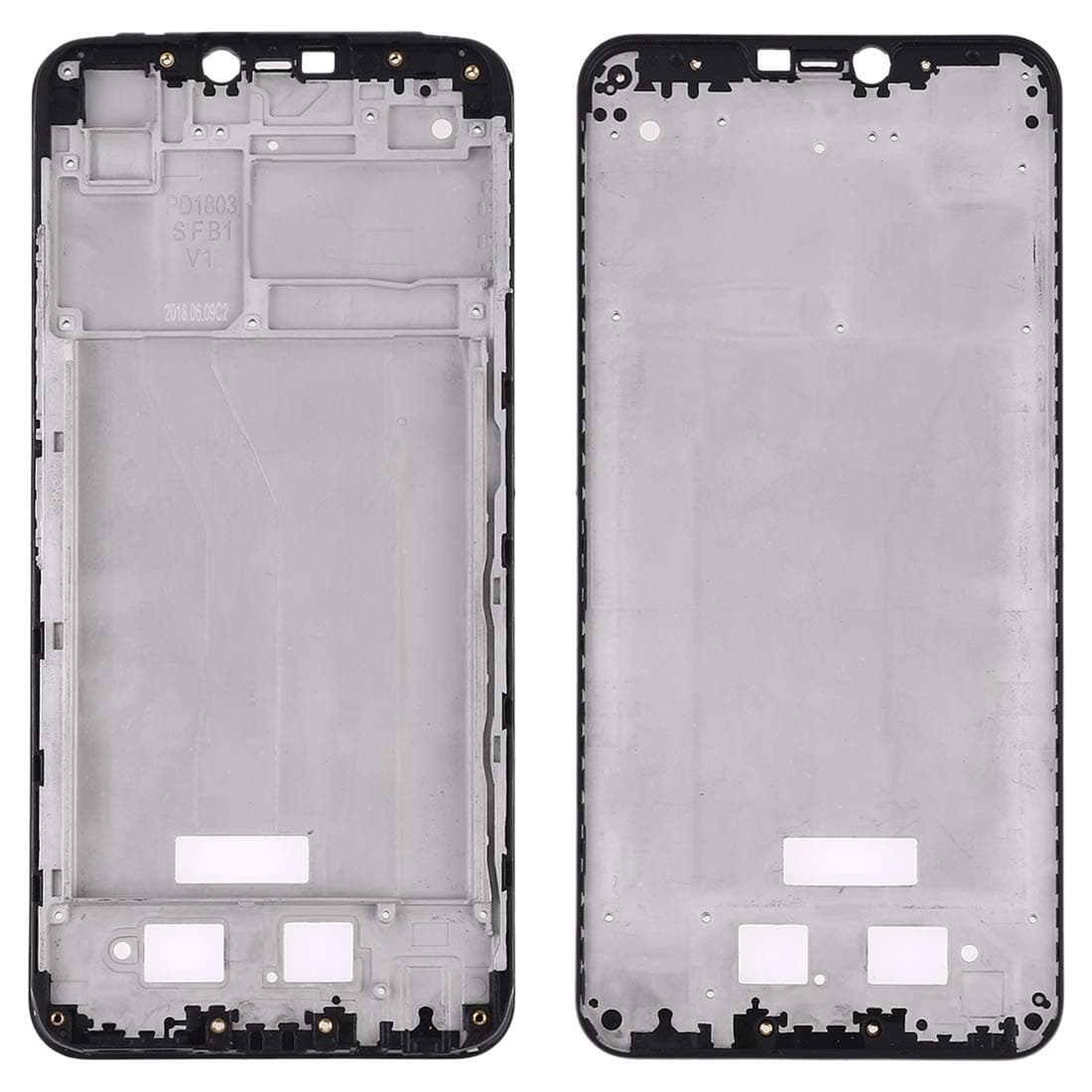 Middle Frame Bezel Plate for Vivo Y83 (Black) (Color : Black)