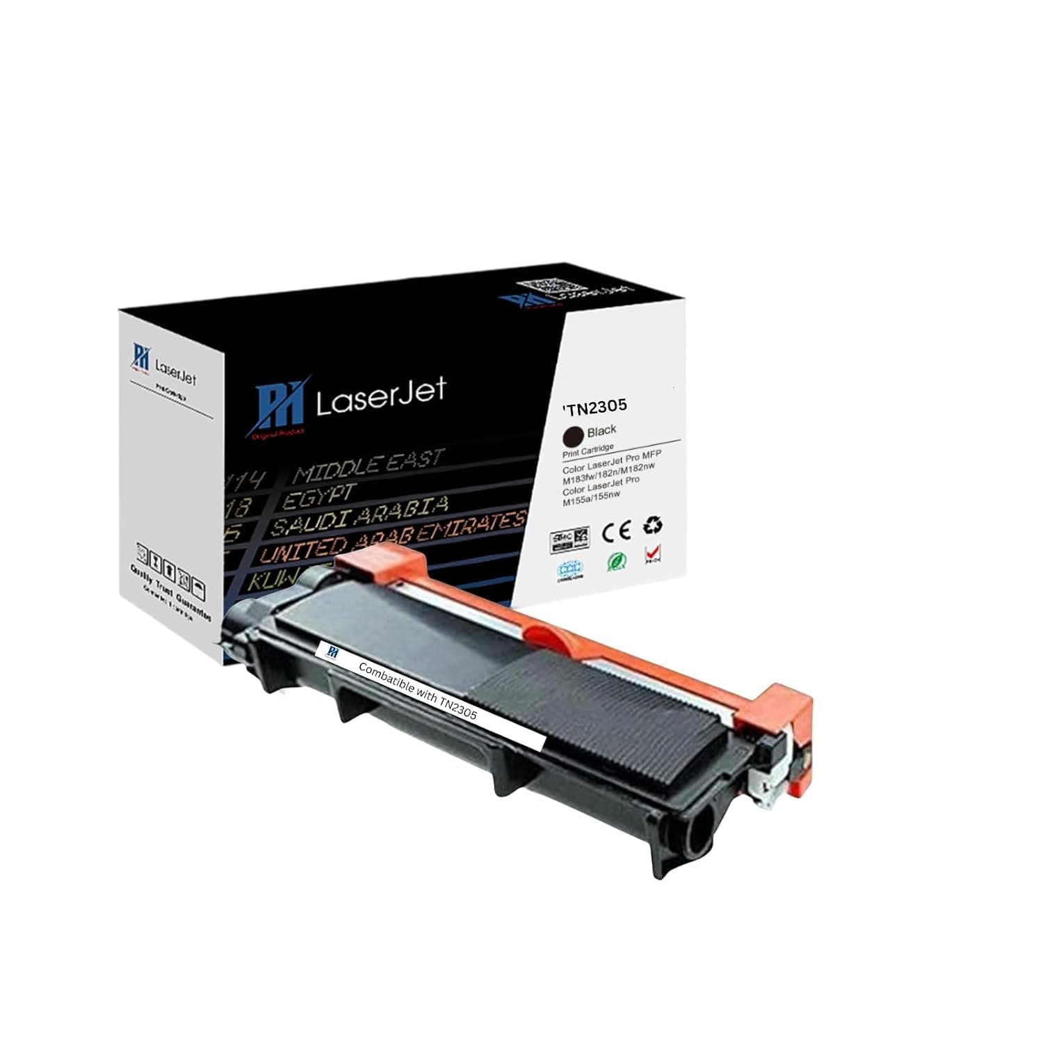 PH TN2305 Compatible Black Toner Cartridge Replacement for TN2305 2315 2335 – High Yield Laser Printer Toner