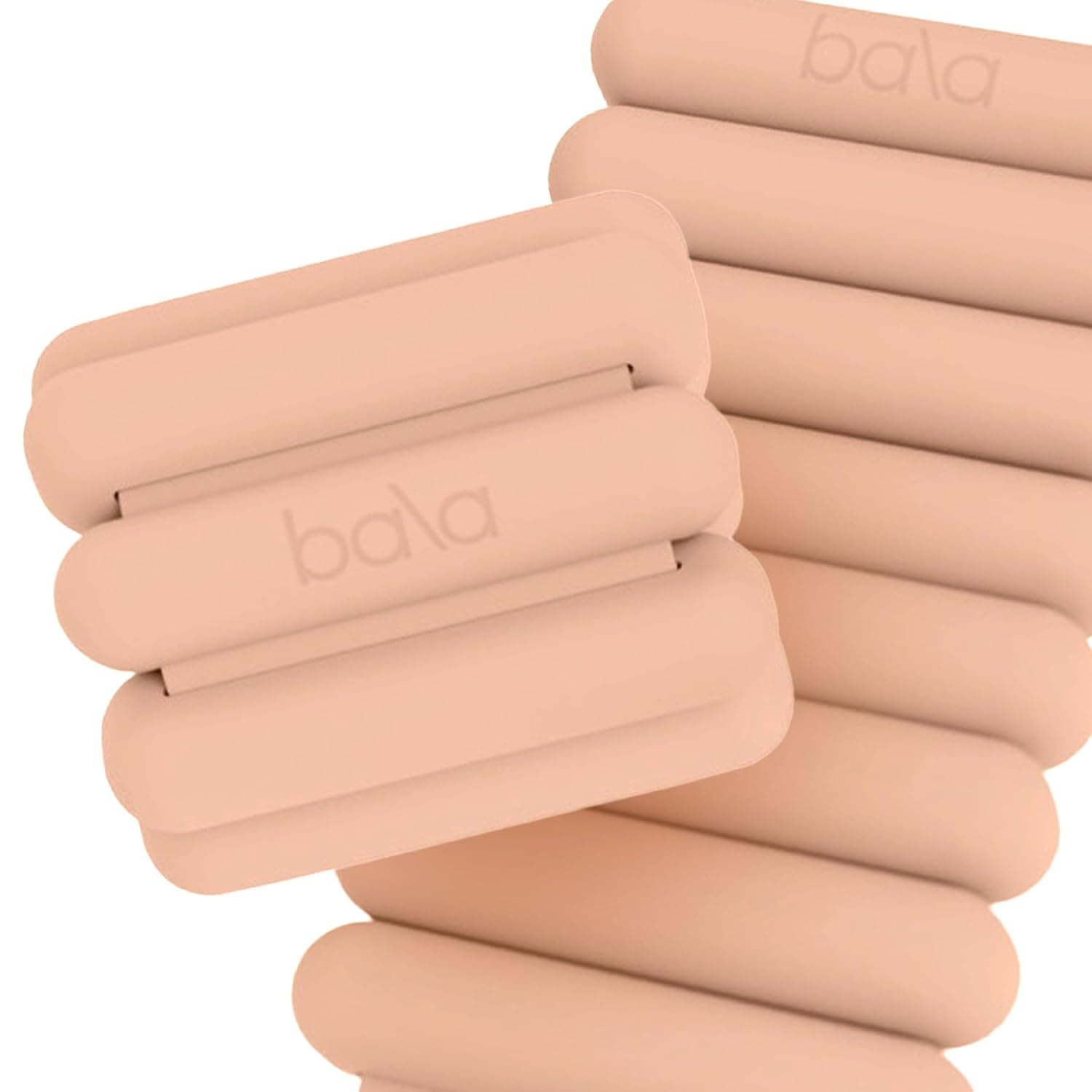 Bala Bangles - Set of 2 (1lb & 2lb Each) | Adjustable Wearable Wrist & Ankle Weights | Yoga, Dance, Barre, Pilates, Cardio, Aerobics, Walking