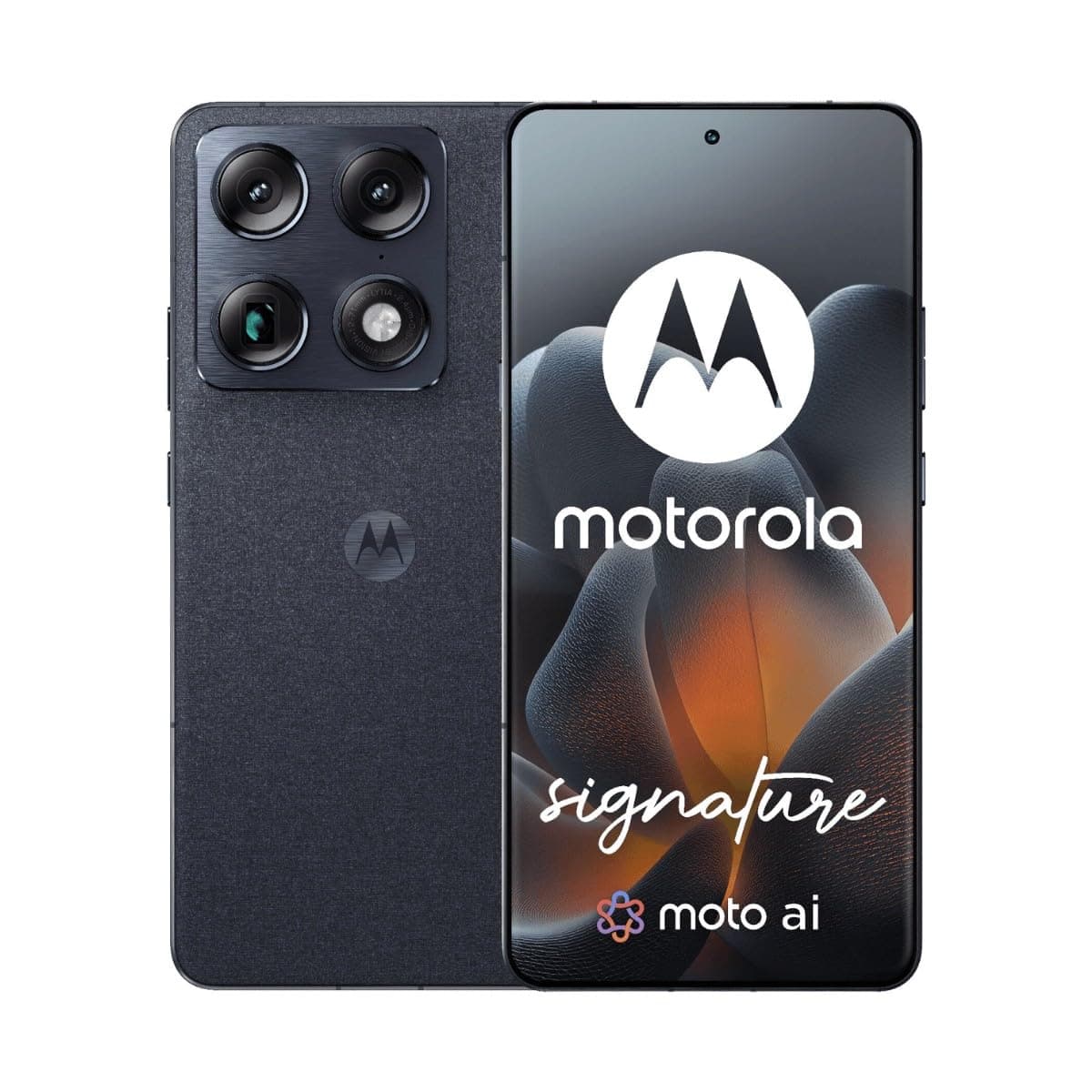 Motorola Signature Dual-SIM 512GB ROM + 16GB RAM (GSM Only | No CDMA) Factory Unlocked 5G Smartphone (Pantone Carbon) - International Version