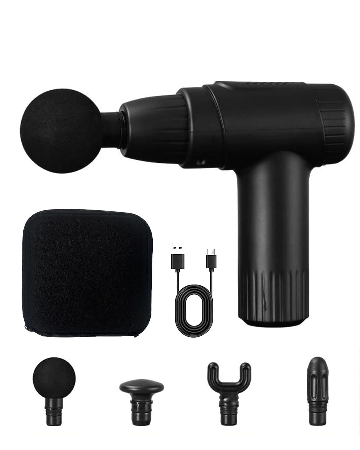 Deep Tissue Muscle Recovery Massage Gun 6 Adjustable Speeds Portable High-Frequency Percussion Massager for Pain Relief and Muscle Relaxation, Handheld Vibration Sports Massager