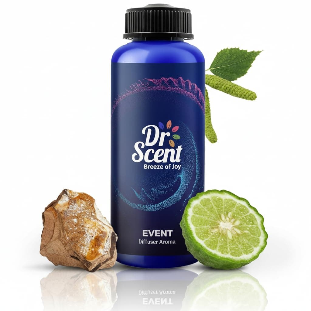 Dr Scent Breeze of Joy Event 500ml Aroma Refill for Diffusers - Concentrated Fragrance Oil with Bergamot, Birch & Ambergris for Home & Office | Long-Lasting Scent