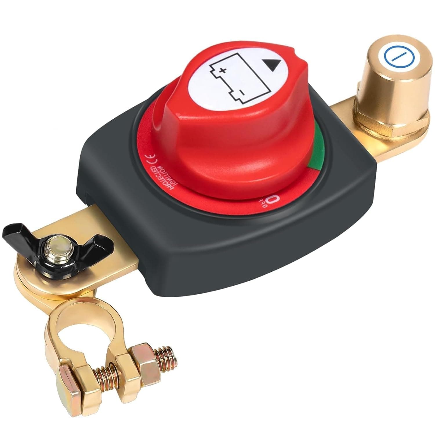 Oasisgalore Battery Disconnect Switch for Car,Vehicle Electronics Range Extender Power Cut Switch12v 48v Battery Connector
