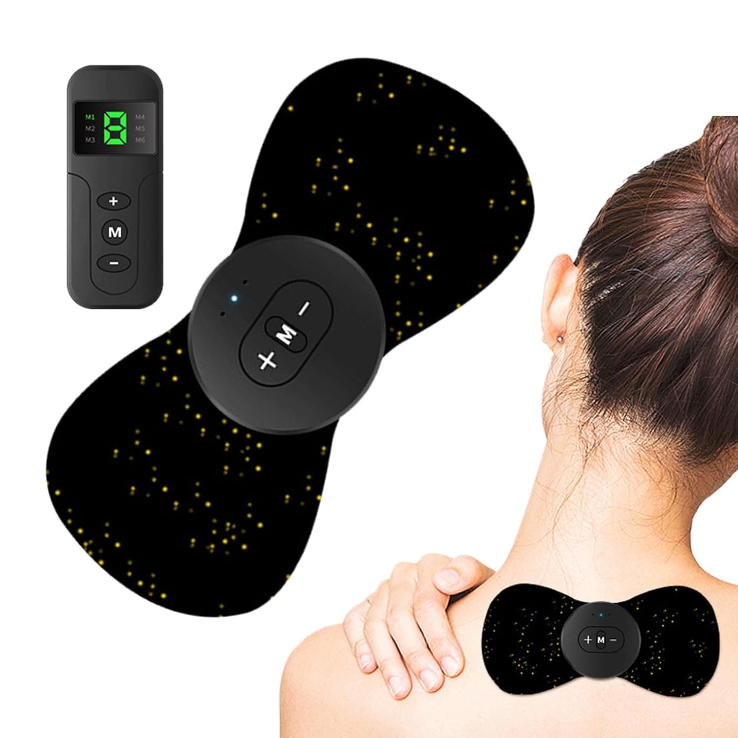 Muscle Stimulator Full Body Massage Stimulator | Mini Massager Machine for Back Neck Arm Shoulder Leg Post-Workout Recovery Relaxation Stress