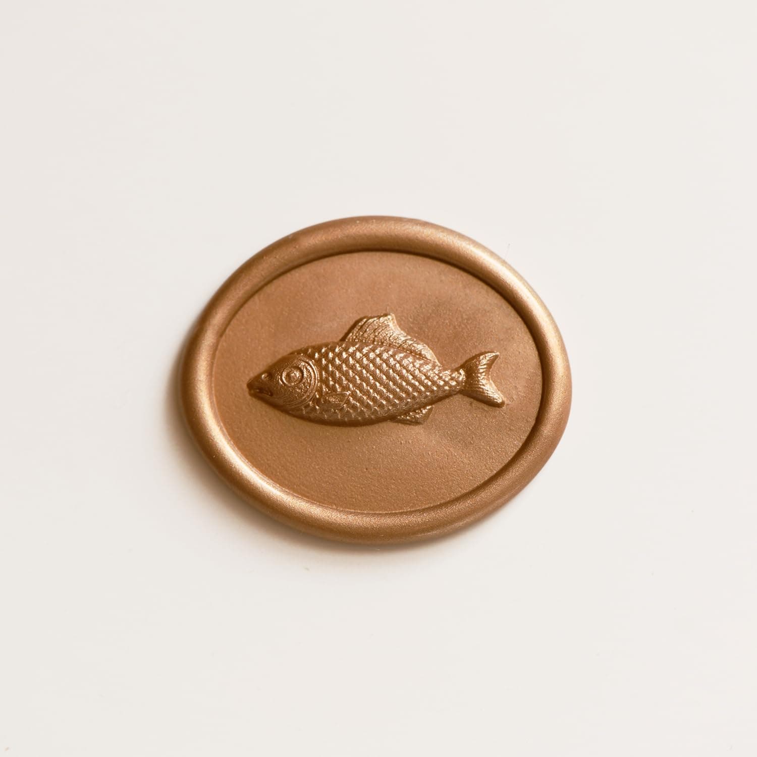 3D Harbor Wax Seal Stamp, Fish Motif Ocean Theme - for Wedding Invitations, Gift Wrapping, Crafts and Art Project