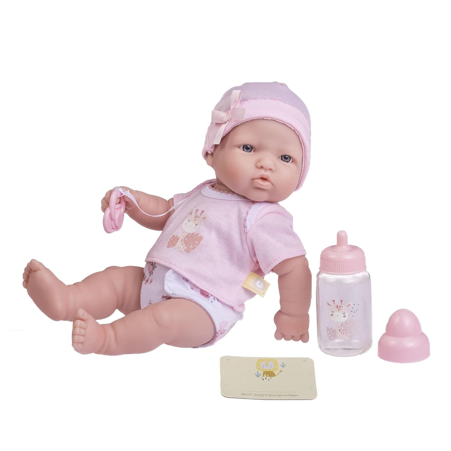 JC TOYS 12.5" La Newborn Baby Doll – Realistic Vinyl Newborn Doll with Accessories, Soft Lifelike Baby Toy for Toddlers 2+