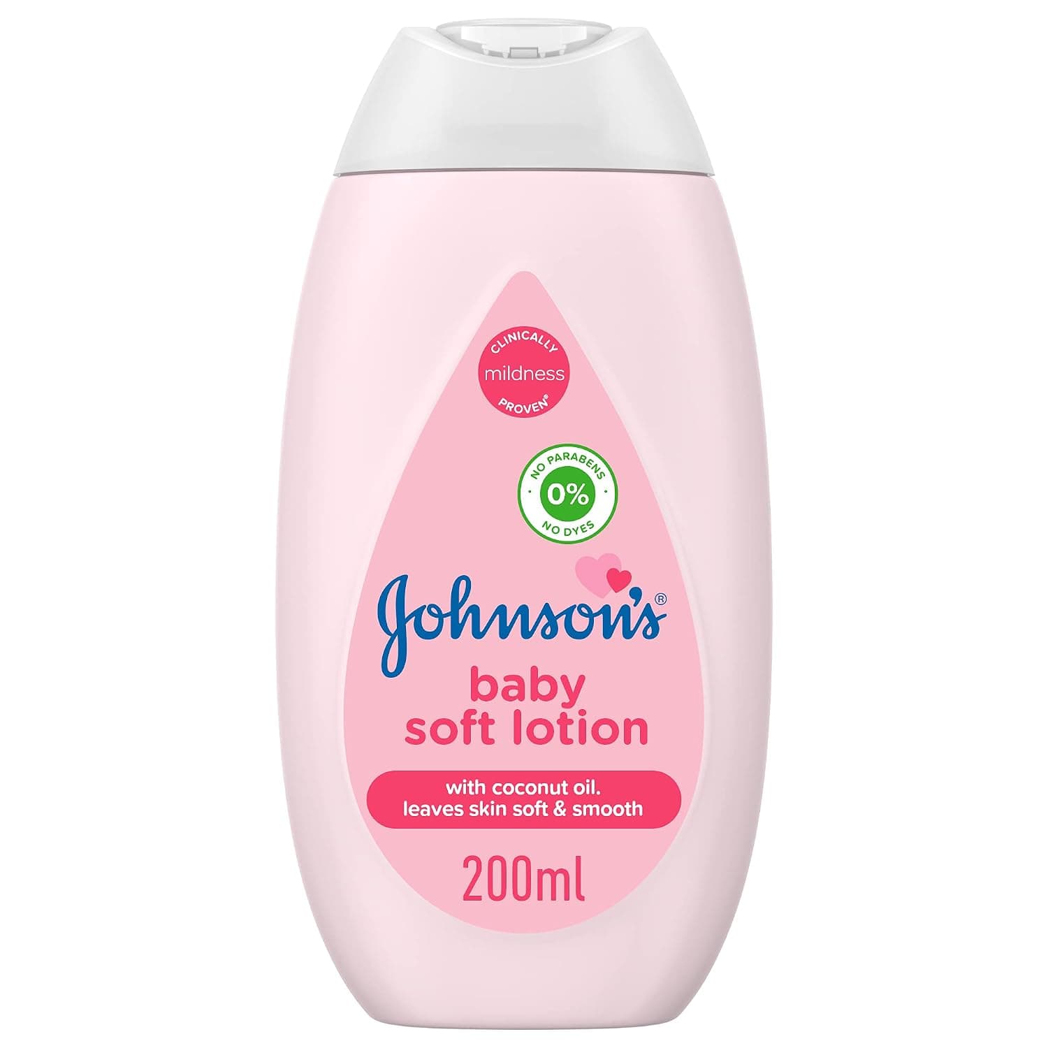 Johnson's Baby Lotion 24 hour skin nourishment enriched with coconut oil designed for sensitive skin, 200ml