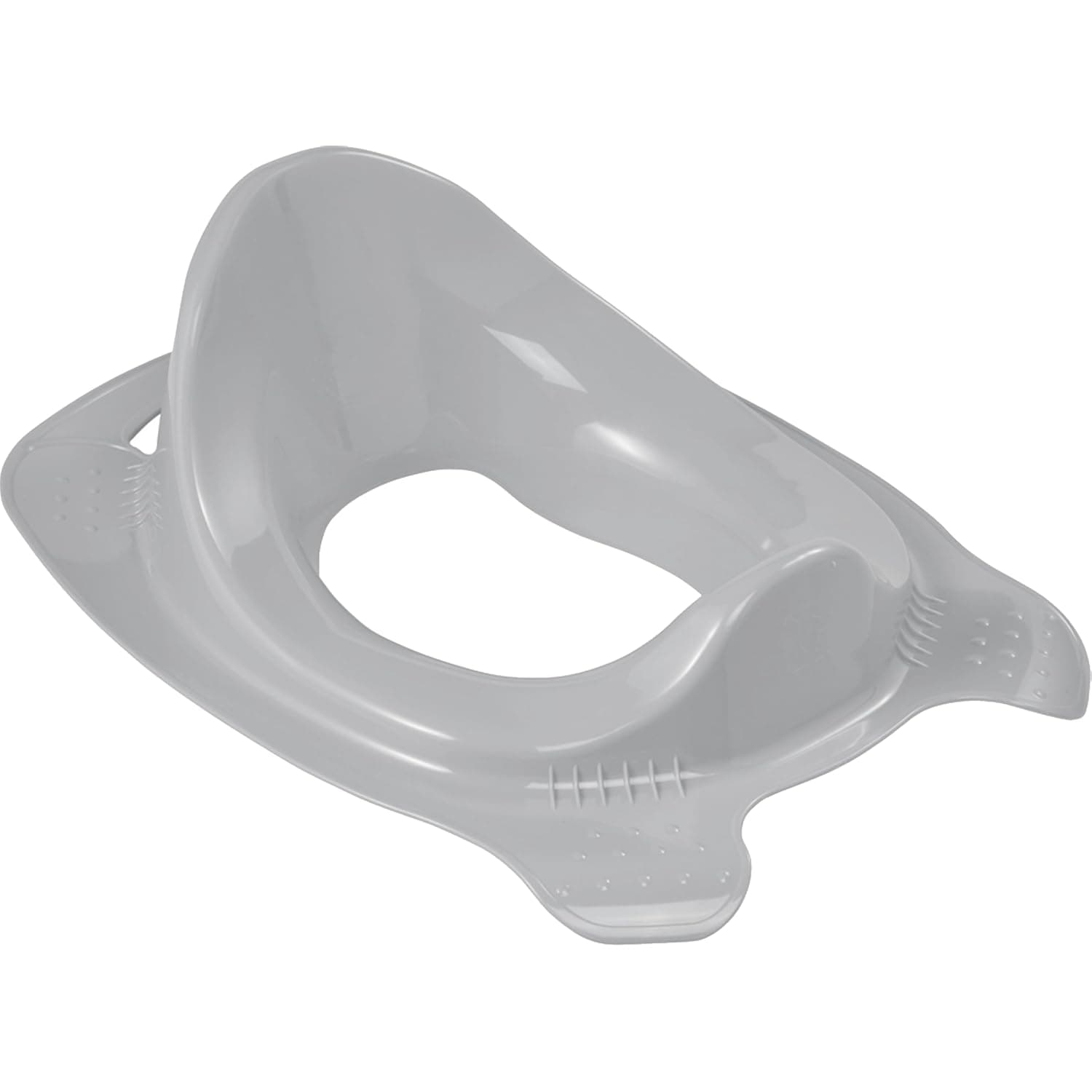 Keeeper Toddler Toilet Seat Nordic Grey – Ergonomic Potty Training Seat for Kids with Anti-Slip Base and Splash Guard – Lightweight Plastic Toilet Trainer for Boys and Girls