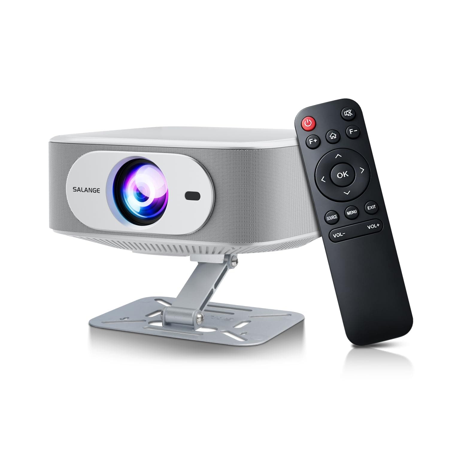 Smart Projector 4k+Native 1080P with Built-in Licensed Apps[With Stand] | 30000LM,Auto Keystone,Salange P92 MAX Movie Projectors,بروجكتر لاسلكي WiFi 6 Bluetooth 5.2,for Home Theater/Smartphoneبروجكتر